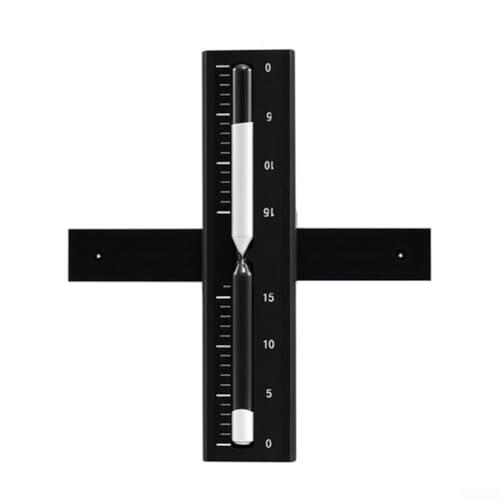 Temporizador de madera para sauna: reloj de arena de 15 minutos para sala de vapor, reloj de arena resistente al calor montado en la pared con diseño elegante para relajarse (A)