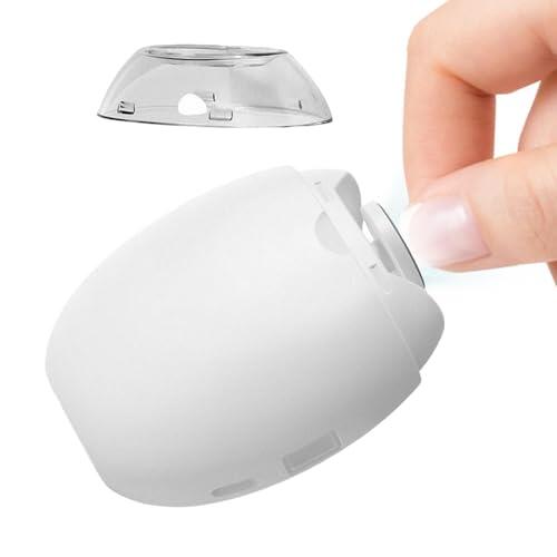 Uppladdningsbar Elektrisk Nageltrimmer Med 3 Hastigheter Och LED - Automatisk Tyst Nagelfil | Elektrisk Tånagelklippare För Bebisar Äldre | 6,2x7,6x3,4cm ABS 4 Timmars Batteritid