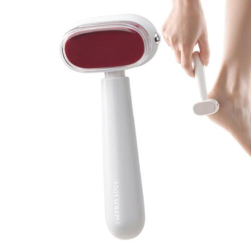 Eliminador de Callos para Pies | Doble Cara con Mango Ergonómico Seguro,para Pies con Piel Muerta | Para Cuidado en Casa, Viajes, Spa y Uso Diario