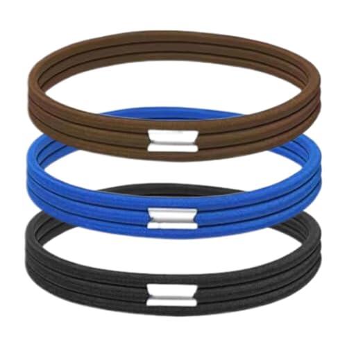 Bandas elásticas para basura, soporte para bolsas de basura para contenedores, juego de 3 anillos elásticos con agarre fuerte y ajuste para mantener los revestimientos en su lugar, evitando