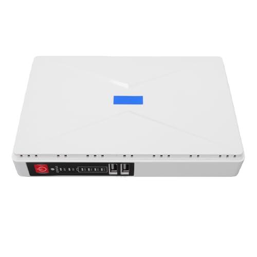 FTVOGUE Mini UPS, Fuente de Alimentación de Respaldo de 8800 MAh con Salida de 18 W para Router, Módem, Cámara de Seguridad, Puertos de 5 V, 9 V y 12 CC y USB PoE, Protección co (Enchufe de la UE)