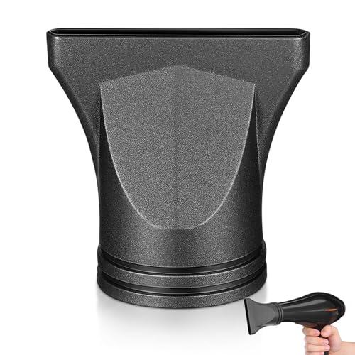 Adorainbow Boquilla para Secador de Pelo Negra de Plástico, Boquilla Concentradora Plana, Accesorio Difusor para Peinado Profesional y Uso Doméstico, Reemplazo Compatible para Secador