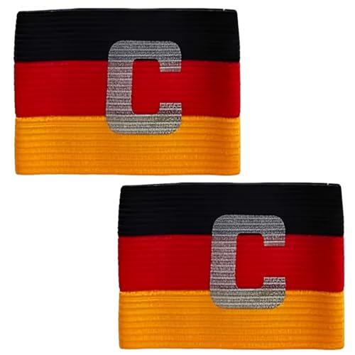 GXGM 2 Piezas de brazalete de capitán de fútbol ajustable, brazalete de capitán de fútbol para niños y adultos