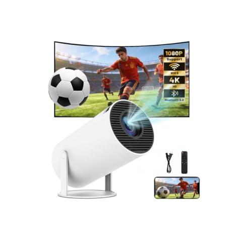 Upgraded 2026 Proyector Portátil, TEKXDD Mini Proyector 4K 250ANSI 8000L | WiFi 6 Bluetooth 5.4 | Android 13 | 180° Rotable, Projector Portable 4K Auto Keystone + Full HD, Built-in Application