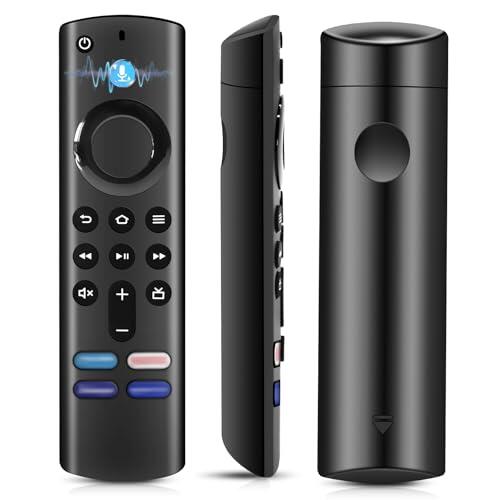 Mando a Distancia de Voz de Repuesto para AMZ F-ire TV S-Tick (2 y 3 Gen), TV S-Tick (4K, 4K MAX, Lite, HD), con Cuatro Teclas Rápidas y Función de Voz