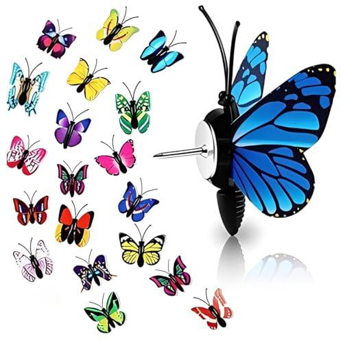 UYVPAER 30 Piezas Chinchetas Mariposa 3D Chincheta Decorativa Para Tablero Corcho Pared Fijación Fotos