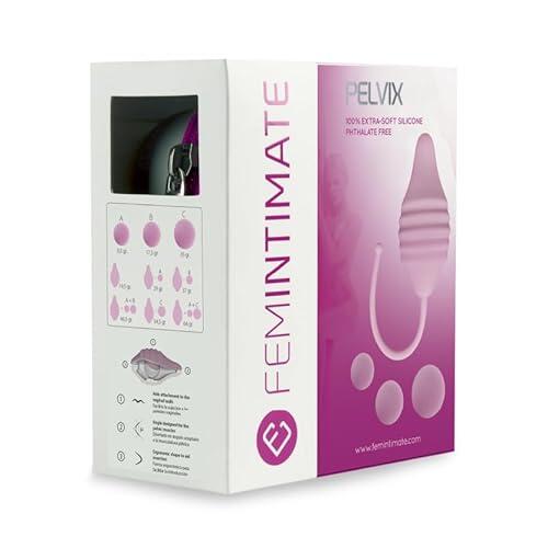 Femintimate Pelvix – Ejercitador Suelo Pélvico con Pesas Progresivas – Entrenamiento Kegel – Fortalecimiento Muscular y Recuperación Postparto – Método Clínicamente Evaluado