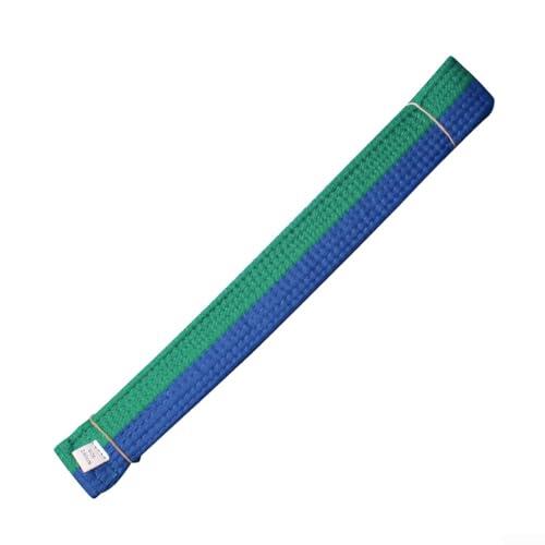 Cinturón de artes marciales para karate, judo, taekwondo, 280 cm x 4 cm, banda de algodón y poliéster de doble capa con núcleo de fieltro, para costuras duraderas para entrenamiento de niños y adultos