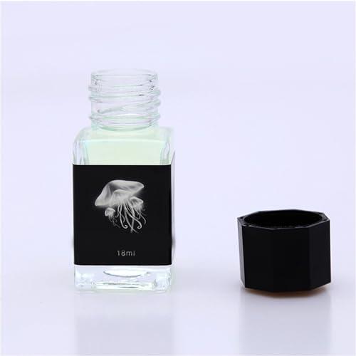Tinta invisible de 18 ml visible para escribir mensajes secretos, suministros para fiestas de cumpleaños, festivales, juguete, fluorescencia invisible, bolígrafo de inmersión embotellado