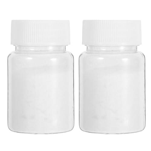 SAFIGLE Polvo Flocado para Manualidades Diy, de 10 G Cada, Color Blanco 1.5 Mm, Polvo de Rebaño para Muñecas Exprimibles, Uso Doméstico y Escolar, Dispensador Portátil para Proyectos