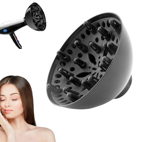 Accesorio Difusor Para Secador, Secador Con Difusor Para Cabello Rizado, Difusores Ajustables De 1,4 A 2,6, D ifusor Universal De Secado Rápido, Herramienta De Peinado Profesional Para Residencias