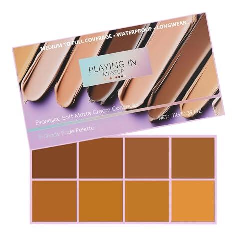 Corrector En Cremas Mate Paleta De 8Tonos Con Aplicador, Cremas De Cobertura Total Resistente Al Agua Para Imperfecciones Y Cobertura, Base De Maquillaje, Hidratante De Larga Duración
