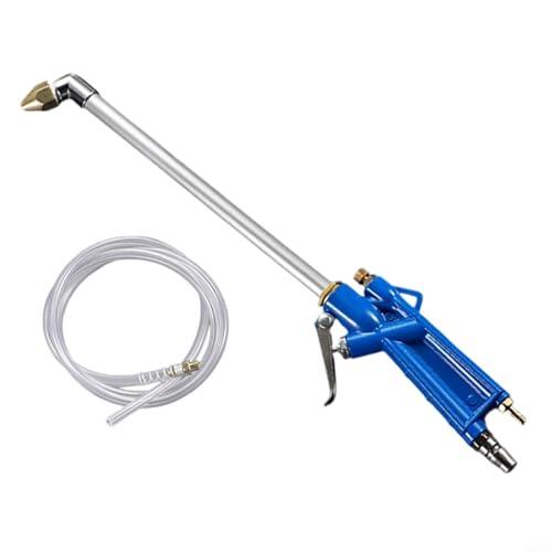 Glewi Máquina de limpieza neumática con manguera de 4 pies, olla de pulverización de alta presión para eliminación de aceite y grasa (azul)