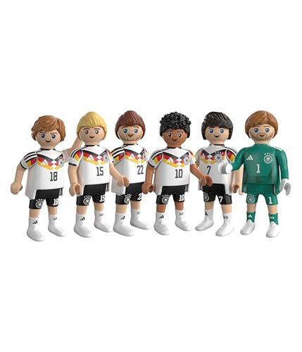 PLAYMOBIL | DFB | Copa Mundial de la Copa del Mundo 2 | Copa Mundial de fútbol con Kai Havertz, Jamal Musiala, David Raum, Maximilian Central Town, Nico Schlotterbeck & Portero | 210450