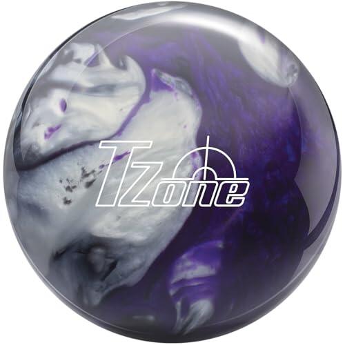 Brunswick T Zone - Bola de bolos (negro/morado/plateado, 12 libras)