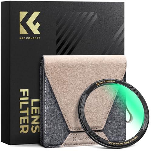 K&F CONCEPT Nano-Xcel Pro Filtro UV para Leica Q3 Q3 28 Q3 43 Q2, Reflectividad 0,1%, Revestimiento Nano 36 Capas, Marco de Latón, Vidrio Óptico HD, Protector de Lente Antirrayaduras Impermeable