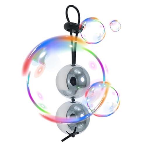 ZeeKoug Pequeño Ejercicio de Fuerza del Gimnasio, Regalo de Pareja, Cuerda Ajustable Negra Yoga Ejercicio de Peso de Entrenamiento Accesorio, Doble Bola 30mm