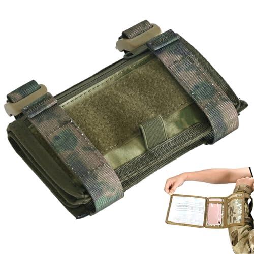 LZAQHMT Funda Táctica para Mapa De Brazo – Multiusos Portadocumentos De Muñeca Y Funda para Mapa De Muñeca para Equipo Militar, De Caza Y Airsoft(ATFG)