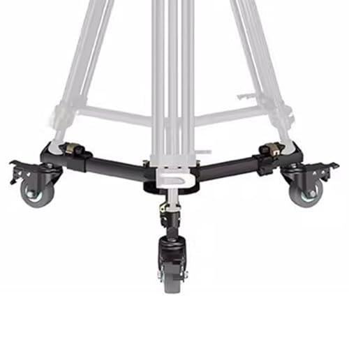 Trípode de fotografía, resistente con liberación rápida, ruedas de goma de 3 pulgadas, patas telescópicas, capacidad de 20 kg para cámaras DSLR, grabación de fotos y video