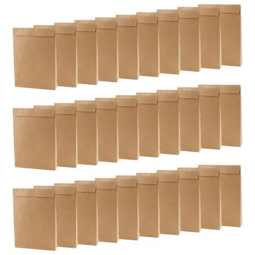 HEIHAK Paquete de 30 sobres expandibles A4 con refuerzo, sobres grandes de papel kraft C4, sobres de correo expandibles de 40 mm para documentos, archivos, revistas, fotos, color marrón