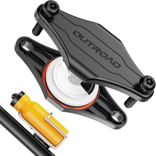 Soporte para localizador bajo porta-Bidon, soporte para bicicleta discreta impermeable con tornillos de seguridad, protección antirobo para localizador, montaje en vial