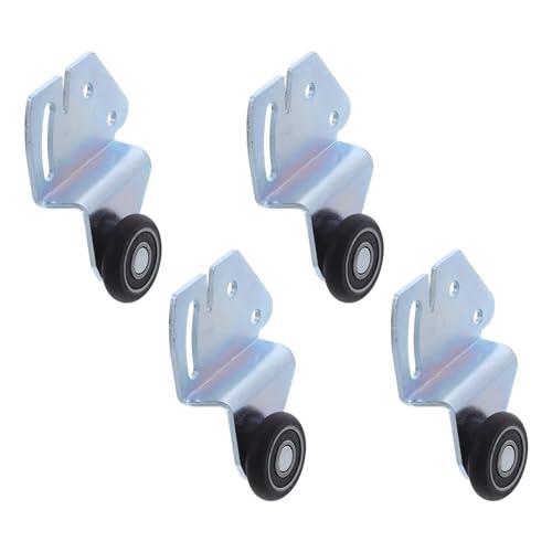 FUTUREORYY Ruedas para Puertas Corredizas 2 Juegos Kit de Rodillos de Nylon para Armarios y Gabinetes Poleas para Puertas Correderas de Cocina y Dormitorio