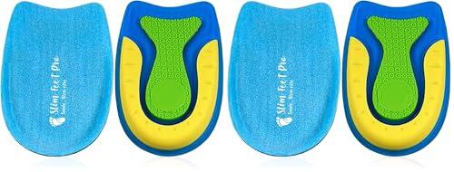 Talonera, de silicona, de gel ortopédico, de aumento, tamaño L, para proteger del dolor el talón y aliviar el espolón calcáneo, fascitis plantar y tendinitis (Paquete de 2)