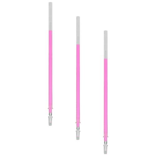 OUNONA 3 Marcadores de Plástico Rosa para Mapear Cejas, Herramienta de Mapeo de Tatuajes Punta de 1mm, Paquete de 3 Piezas, Simple para Principiantes y Expertos