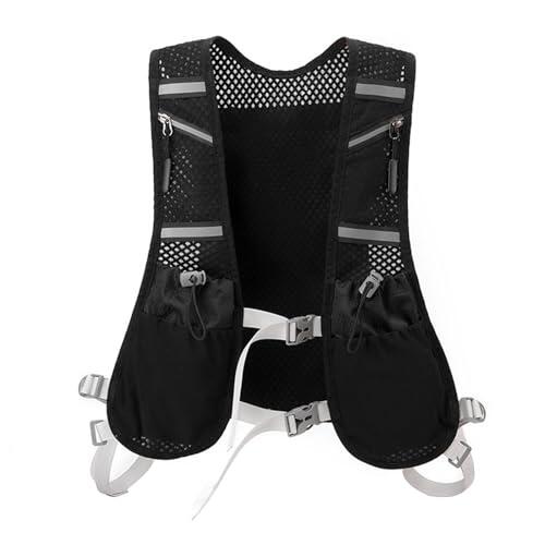 Chaleco para correr, de almacenamiento ligera y transpirable, paquete de pecho para correr, senderismo, gimnasio, ciclismo, trotar, caminar, ciclismo, montaña, camping, deportes, motocicleta