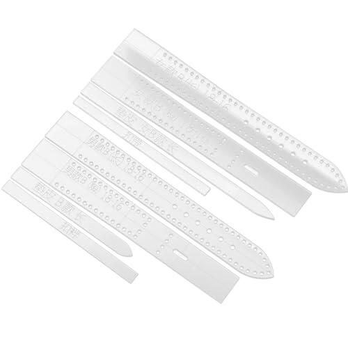 NUSITOU Plantillas Acrílicas 8 Piezas para de Reloj de Cuero Diseño Delicado y Resistente, para Proyectos de Manualidades