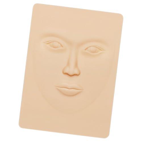 VINTORKY Piel de Silicona Beige para Práctica de Tatuajes de Cejas, Fácil de Almacenar y Adecuada para Artistas Principiantes y Experimentados en Microblading