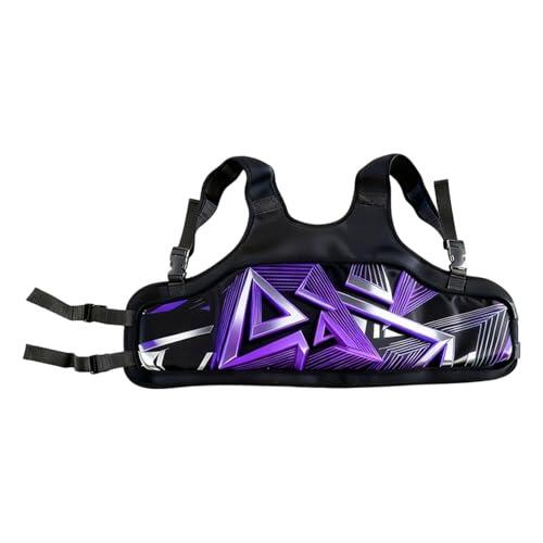 YWJLQH Protector de Costillas para Karting de Pecho Infantil Adulto Chaleco Protector Diseño Ergonómico Ajustable Absorbe Impactos Universal Esponja, PÚrpura