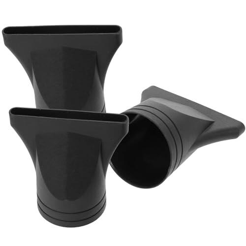 FRCOLOR Juego de 3 Boquillas Concentradoras para Secador de Pelo, Fabricadas en Nailon Resistente, Accesorios Ideales para Peinados Elegantes y Profesionales
