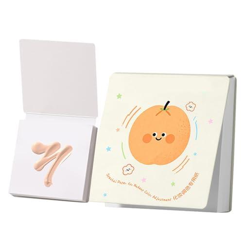 Papel Para Paleta De Base - Gel De 100 Hojas | Herramientas Para Mezclar Papel: Paleta De Uñas Resistente Al Agua Para Manicura De Salón, Bases Cosméticas Para Bricolaje, Corrector, Sombra De Ojos, Me