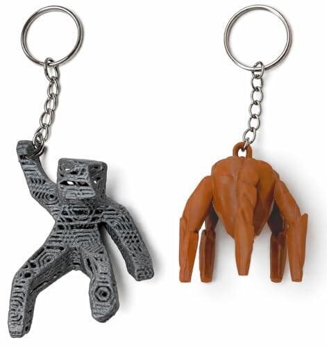 Genérico Pack 2 LLaveros Figuras Project Hail Mary - Rocky y Grace estatuas colgantes - Coleccionable Inspirado en la película Proyecto Hail Mary - Alienígena y astronauta Proyecto Salvación