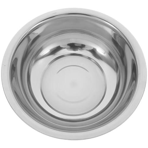 DRESSOOS Lavabo Multifunción de Acero Inoxidable para Remojar Pies y Lavar Ropa, Palangana Resistente de 32 CM para Cuidado Personal y Limpieza Facial