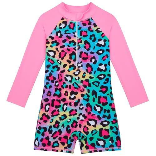 Traje de Baño Manga Larga para Niñas con Solar UPF 50+ y Cremallera Incluye Banda el Cabello Ropa NiñA 3 AñOs Regalos NiñAs 5 BañAdor Vestido Bikini Nina Surf