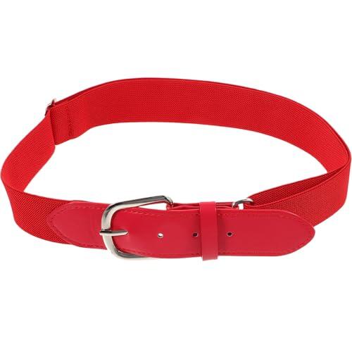 Roleader Cinturón Ajustable de Béisbol Juvenil Rojo de Aleación para Hombres Uso Deportivo al Aire Libre Diseño Elegante y Flexible