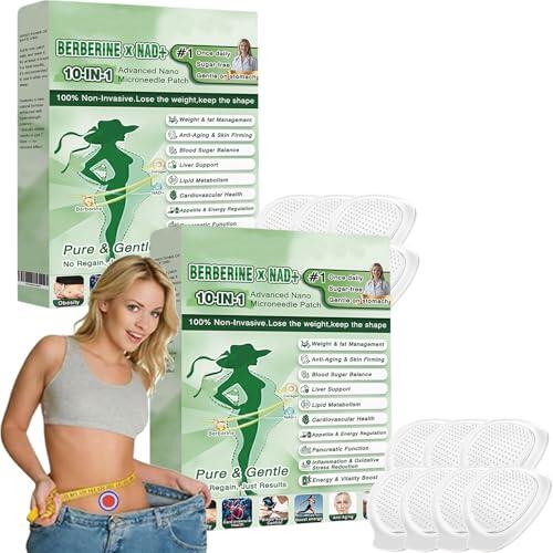Moringa Patch 10 en 1 moringa berberina parches, Parche Avanzado de Nano Microagujas,Naturales, Fáciles de Usar,para hombres y mujeres (2)