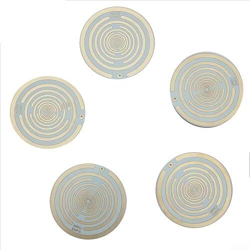 Disco de energía natural diseñado con cinco atributos de la teoría de los elementos, agua, fuego, metal, tierra, madera, para apoyo holístico del bienestar (blanco)