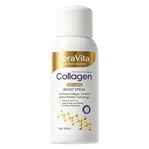 Spray Reafirmante De Colágeno, Con Resultado Visible En 24 Horas, 100 Ml, Hidratante Antienvejecimiento, Spray Hidratante Voluminizador E, Efecto Tensor De La Piel, Para Todo Tipo De