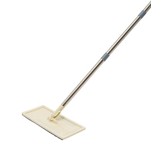 Juego de fregona plana con cubo y escurridor, gris 2 en 1, mopa húmeda y seca, con 10 almohadillas de microfibra, mopa para azulejos, laminado, madera dura y limpieza de paredes