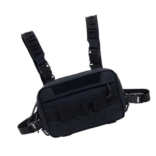 LiRRvb Tacticals - Paquete de aparejos de pecho para hombre, bolsa de correr con bucle frontal de reconocimiento para entrenamientos al aire libre, paquete táctico para hombres