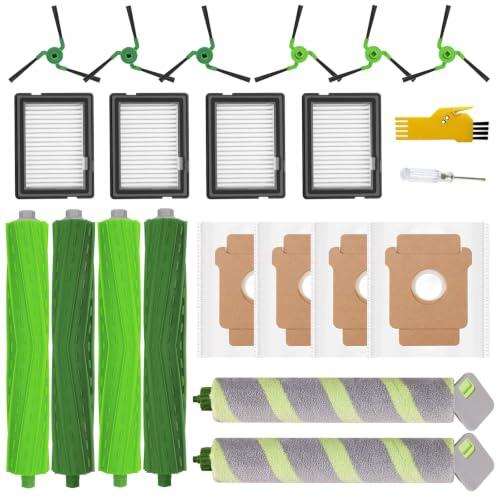 aotengou Recambios para el robot aspirador iRobot Roomba Max 705 Combo/706 Combo 22 unidades en 2 juegos de Cepillos de rodillo, 4 filtros, 6 cepillos laterales, 2 mopas de rodillo y 4 bolsas
