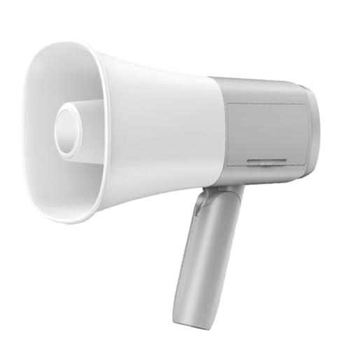 IJSDNVJNDX Altavoz Megáfono con Plegable y Amplificador, Alcance de 800 M, Bluetooth para Ejercicios Al Aire Libre, Aficionados A Las Porristas Deportivas.
