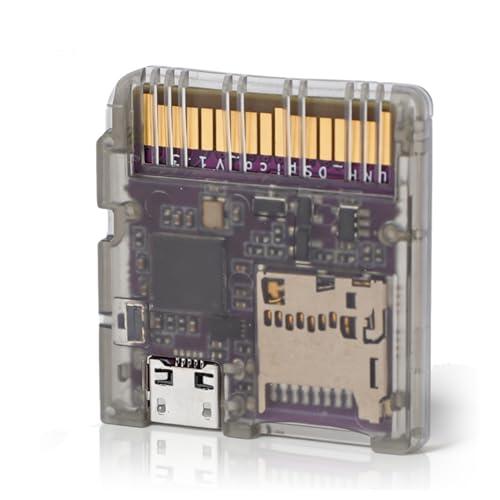 Plyisty Tarjeta Flash DSPico DS para NDS DSi 3DS 2DS, Alimentado por MCU RP2040, Cartucho de Juego de Código Abierto de Actualización R4 con 6 MB/s, Modo DS y Soporte Pico Launcher (Negro