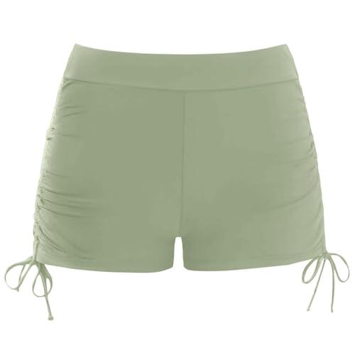 Genérico Shorts de Baño niña Bañador Short Deportes Acuáticos Shorts con cordón Ajustables de Natación Secado Rápido Bañador de Pantalon Cortos