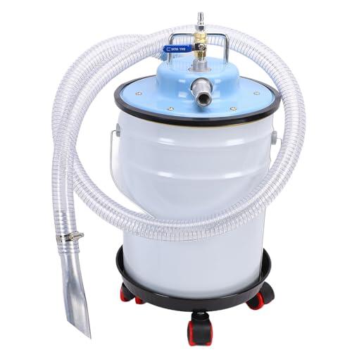 Aspirador Neumático Industrial con Potente Succión 20L Limpiador en Seco Húmedo de Acero Inoxidable para Talleres, Aspiración de Polvo y Virutas de Hierro