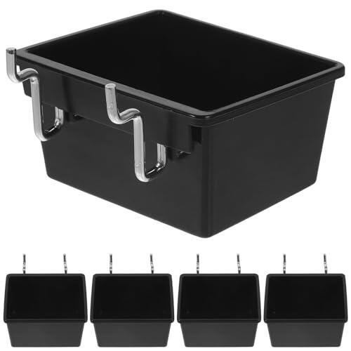 ABOOFAN Caja Organizadora para Tablero Perforado 5 Compartimentos, Resistente de Hierro y Abs, Fácil Instalación y Extracción para Garaje y Taller