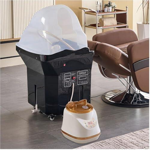 Equipo Profesional De Spa For Cabeza Con Sistema Dual De Circulación De Agua Y Calefacción De 60 Litros For Salones, Spas Y Uso Doméstico(Black,Set1)